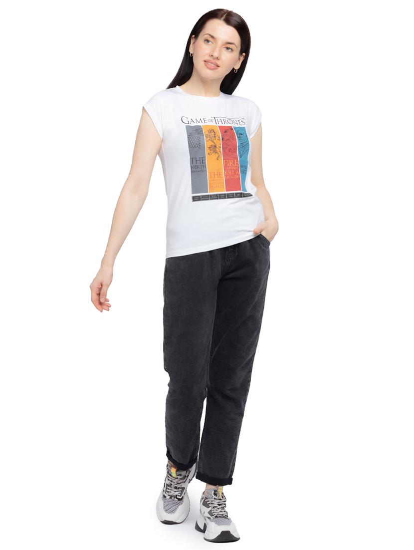 round neck printed regular tee - 18453547 - Standard Image - 3