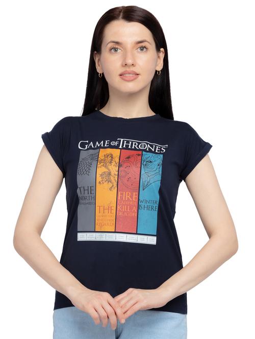 round neck printed regular tee - 18453548 - Standard Image - 0