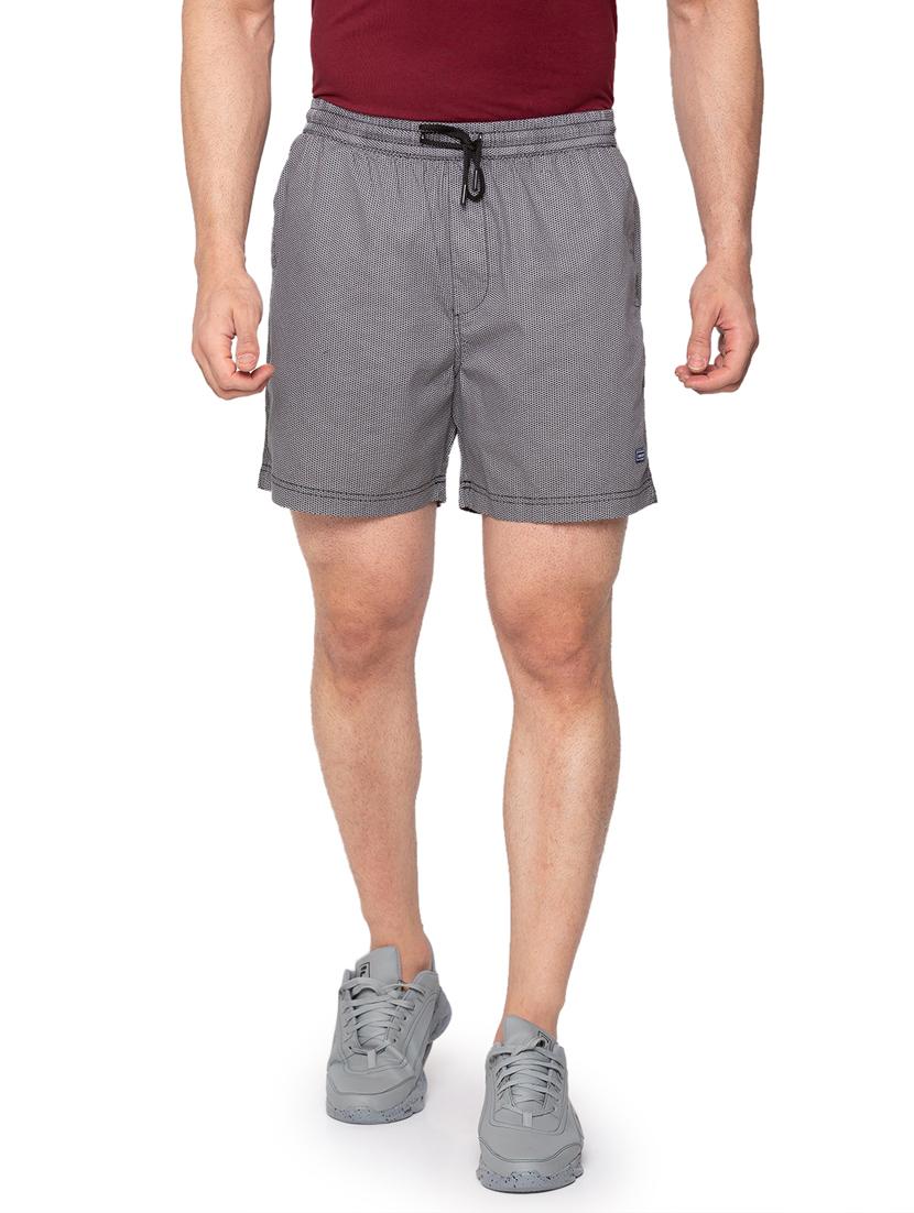 grey printed short - 18453572 -  Zoom Image - 0