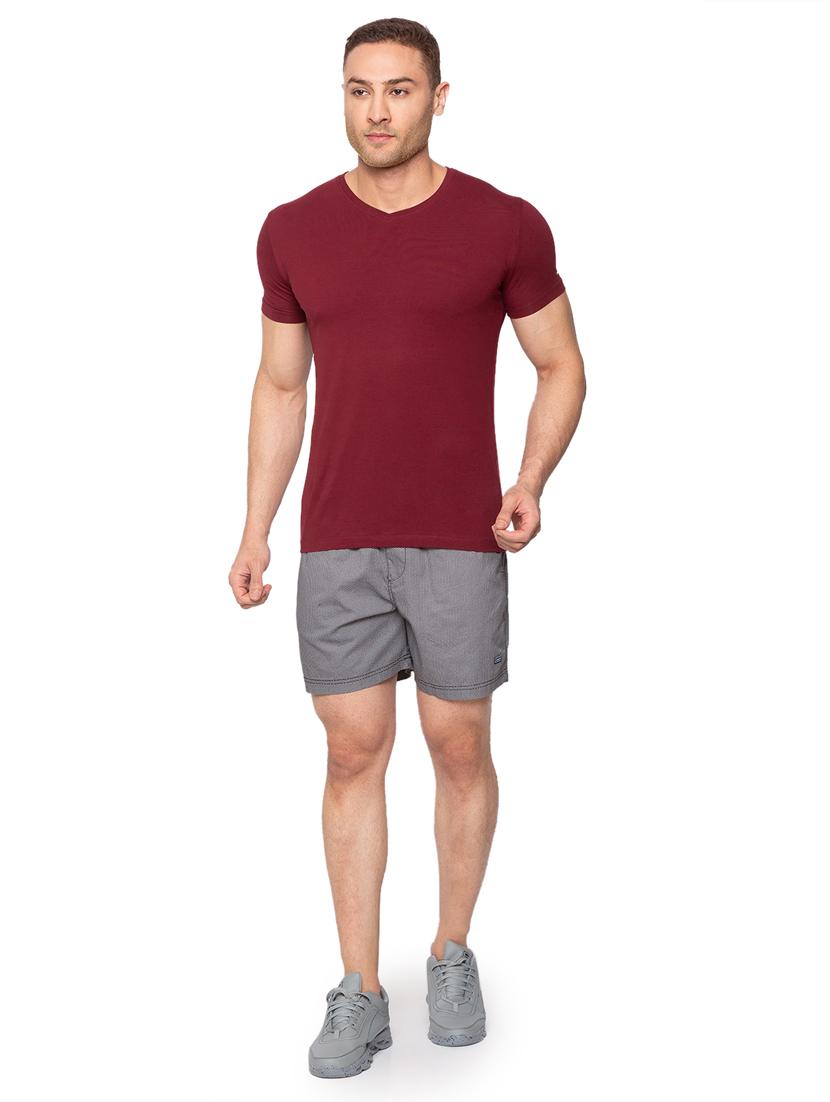 grey printed short - 18453572 - Standard Image - 3