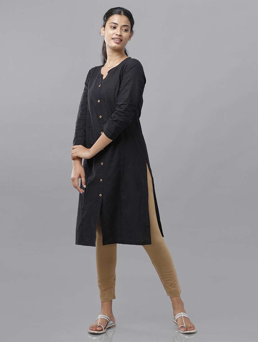 beige solid tapered pant - 18455266 -  Standard Image - 3