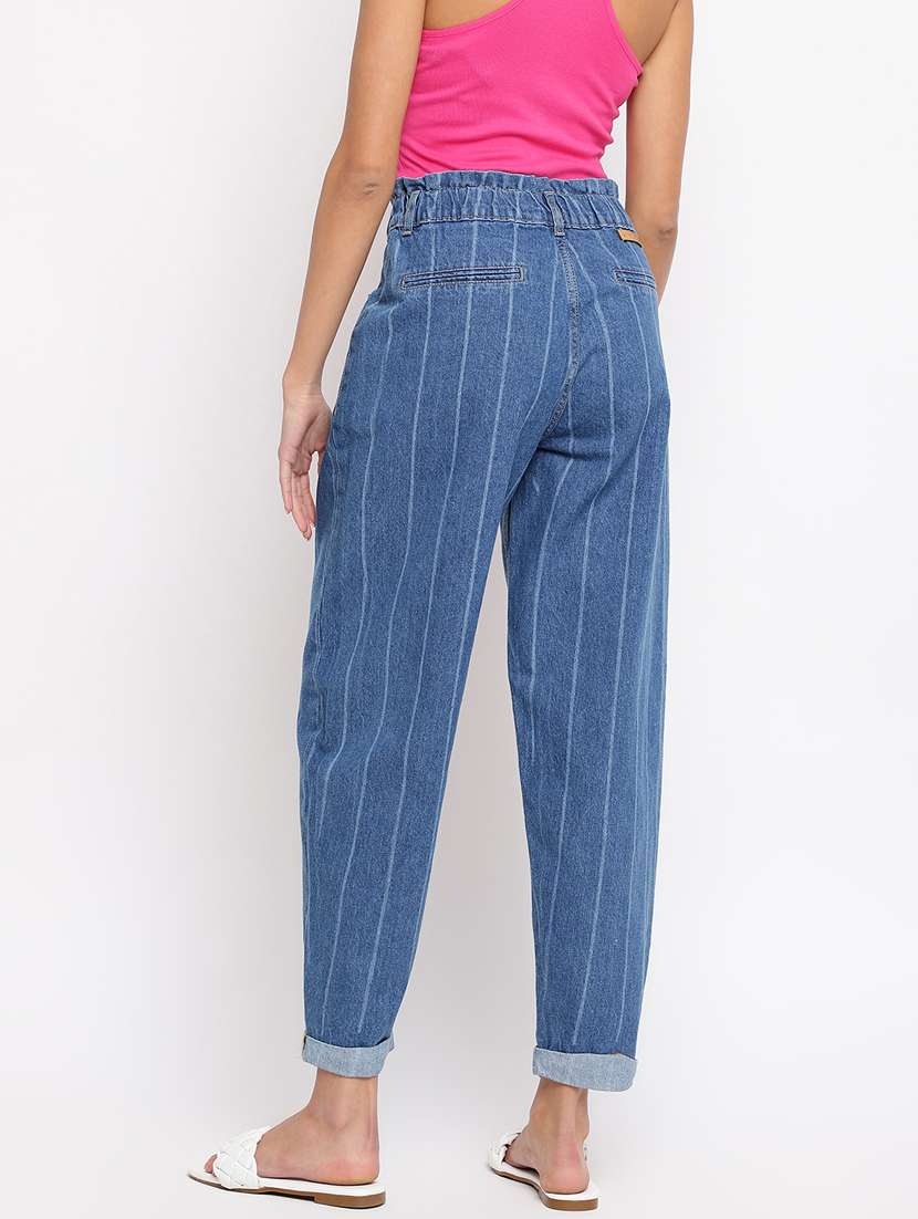 women's laser print boyfriend fit jeans - 18455869 -  Standard Image - 3