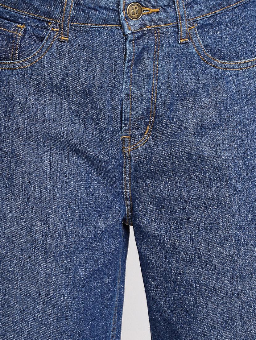 women's plain wide leg jeans - 18455874 - Standard Image - 5