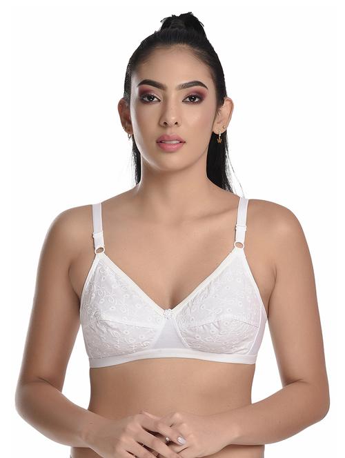 white non padded regular bra - 18456975 -  Standard Image - 0