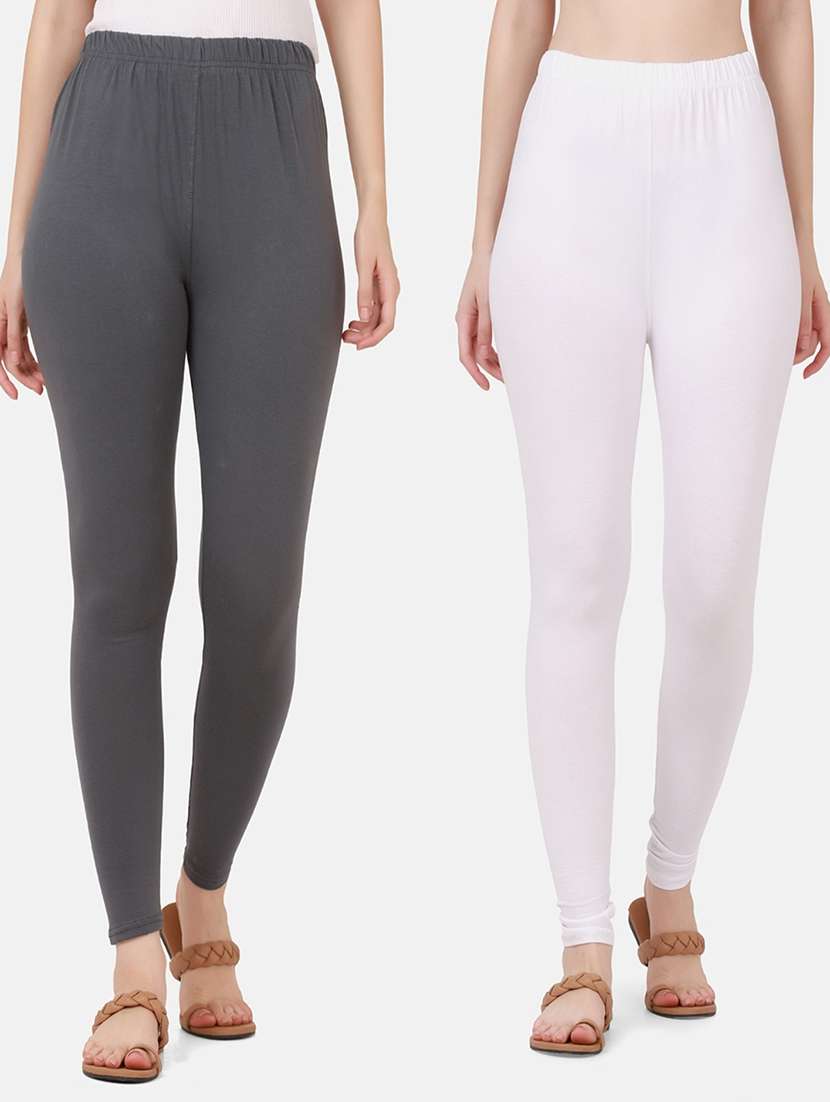 pack of 2 solid leggings - 18457096 - Zoom Image - 0