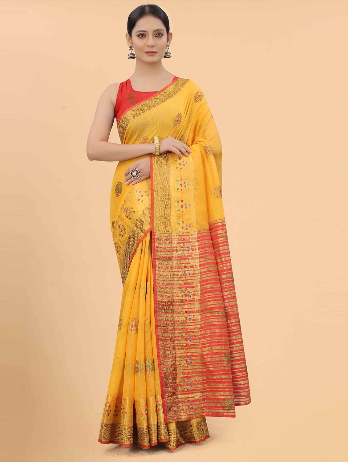 women's banarasi saree with blouse