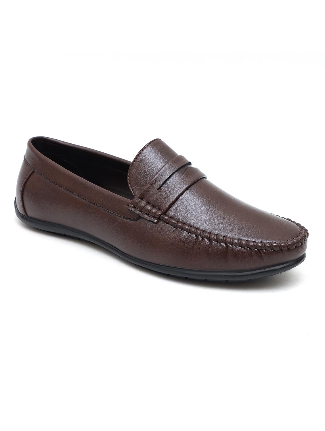 men brown slip on loafer - 18457756 - Standard Image - 3