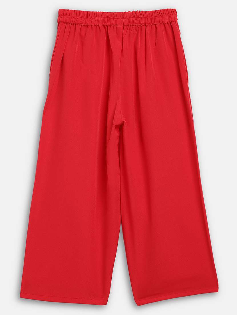 girls beige self design kurta palazzo set  - 18457865 -  Standard Image - 3