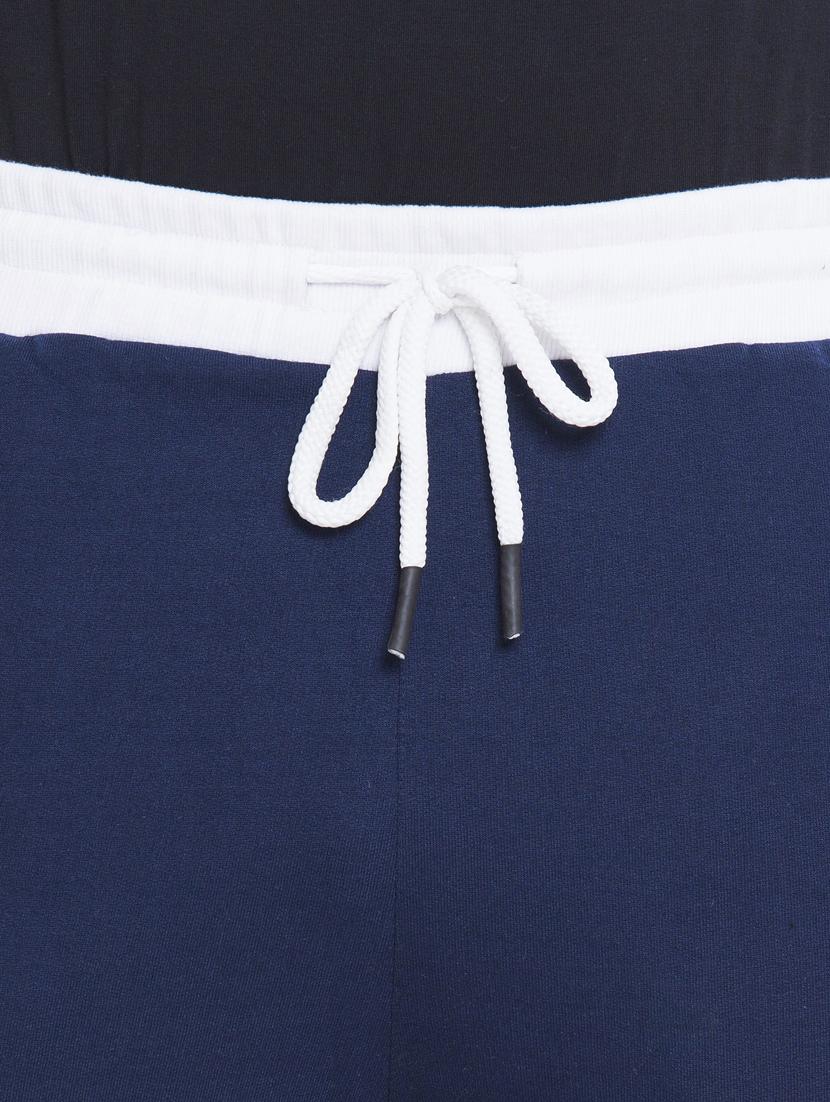 navy blue side-taped full length track pant - 18458338 - Standard Image - 5