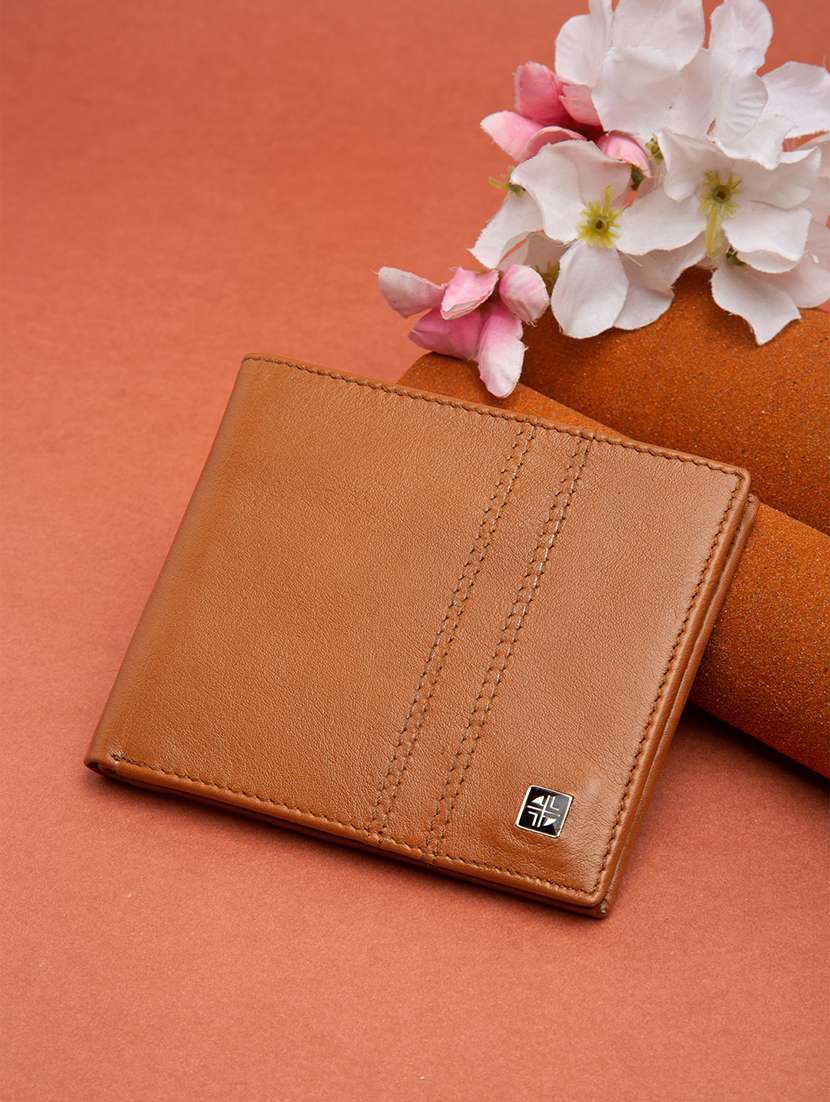 tan leather wallet
