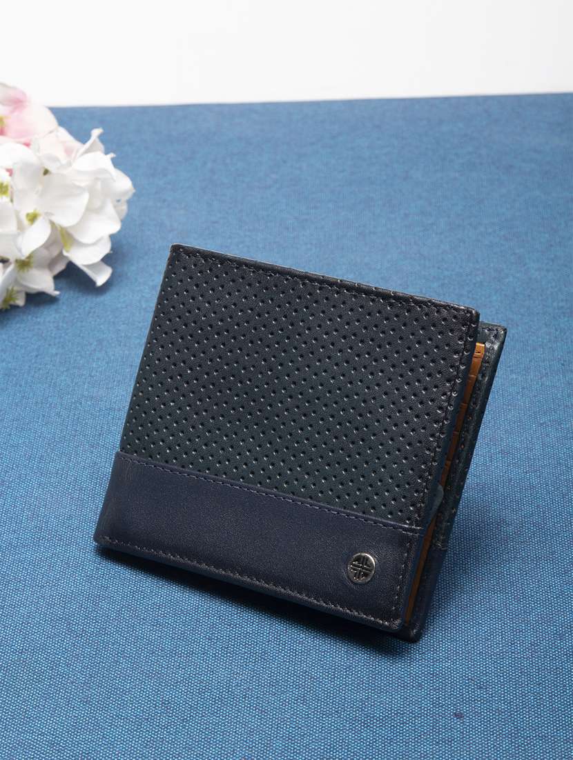 navy leather wallet