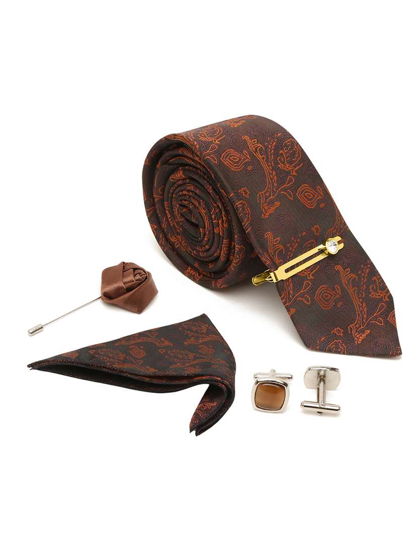  self design tie with pocket square & cufflinks