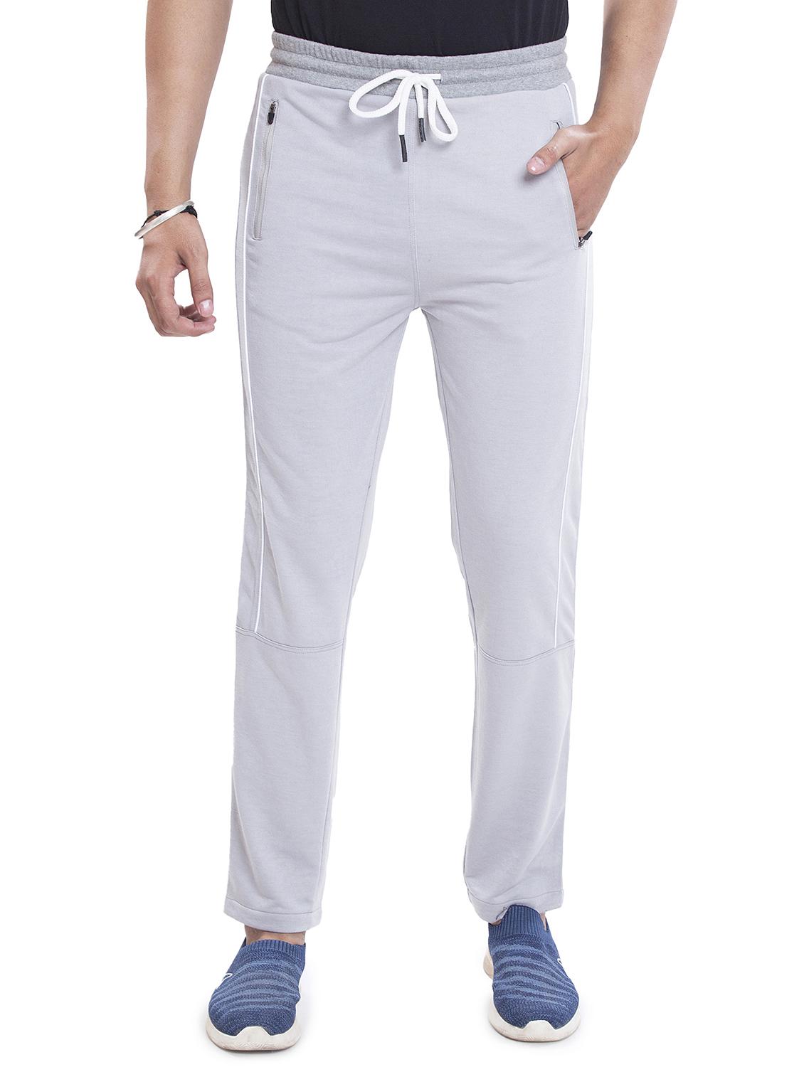 grey solid full length track pant - 18459132 - Zoom Image - 0