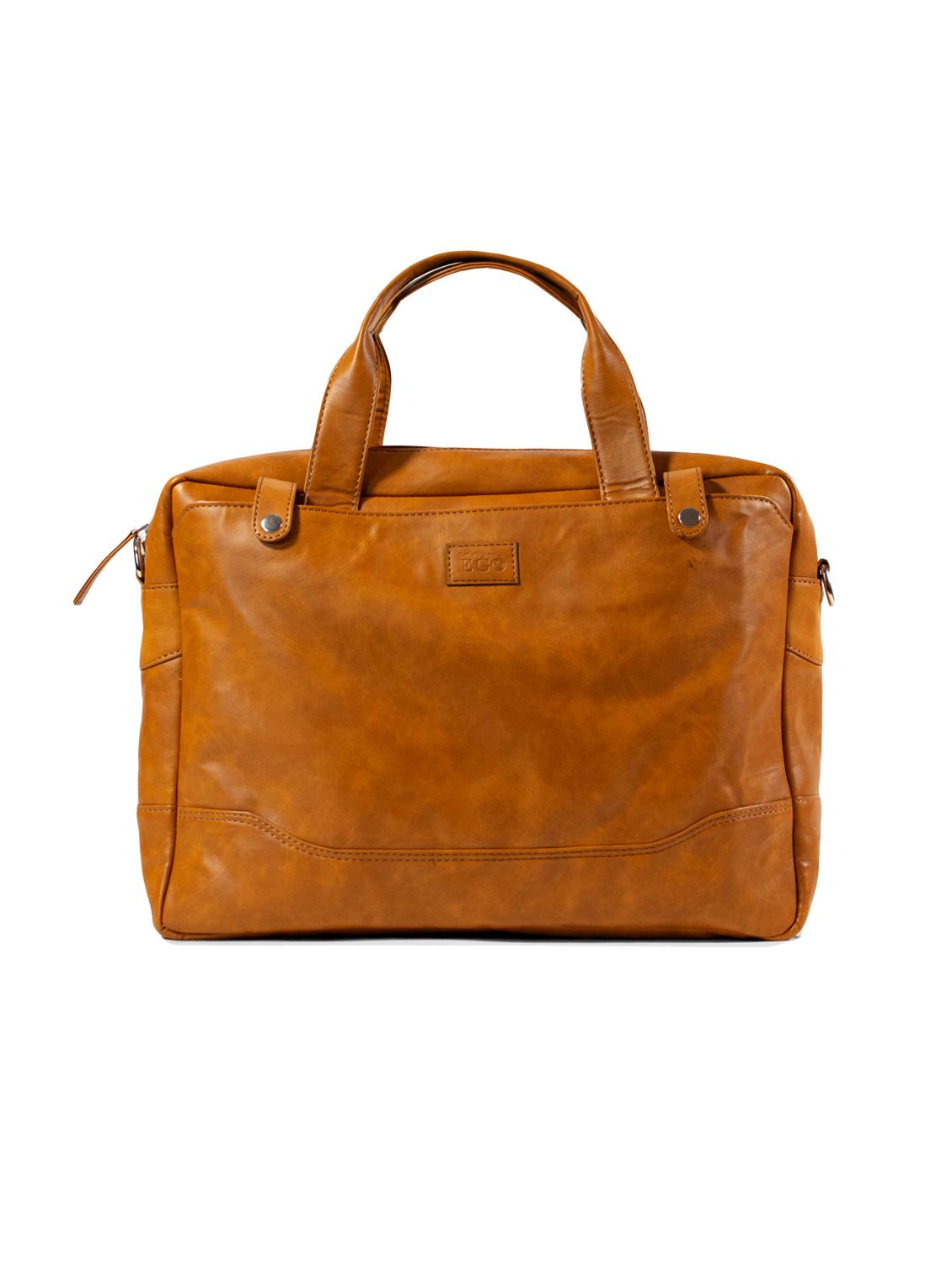 tan solid regular laptop bag - 18459169 -  Zoom Image - 0