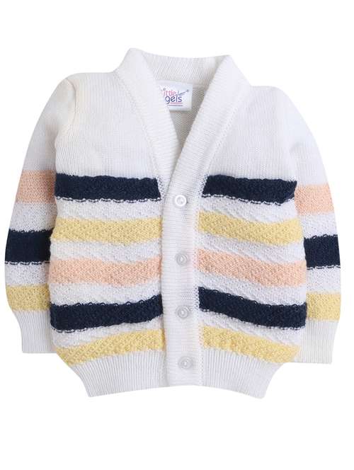 boys white striped sweater - 18460382 -  Standard Image - 0