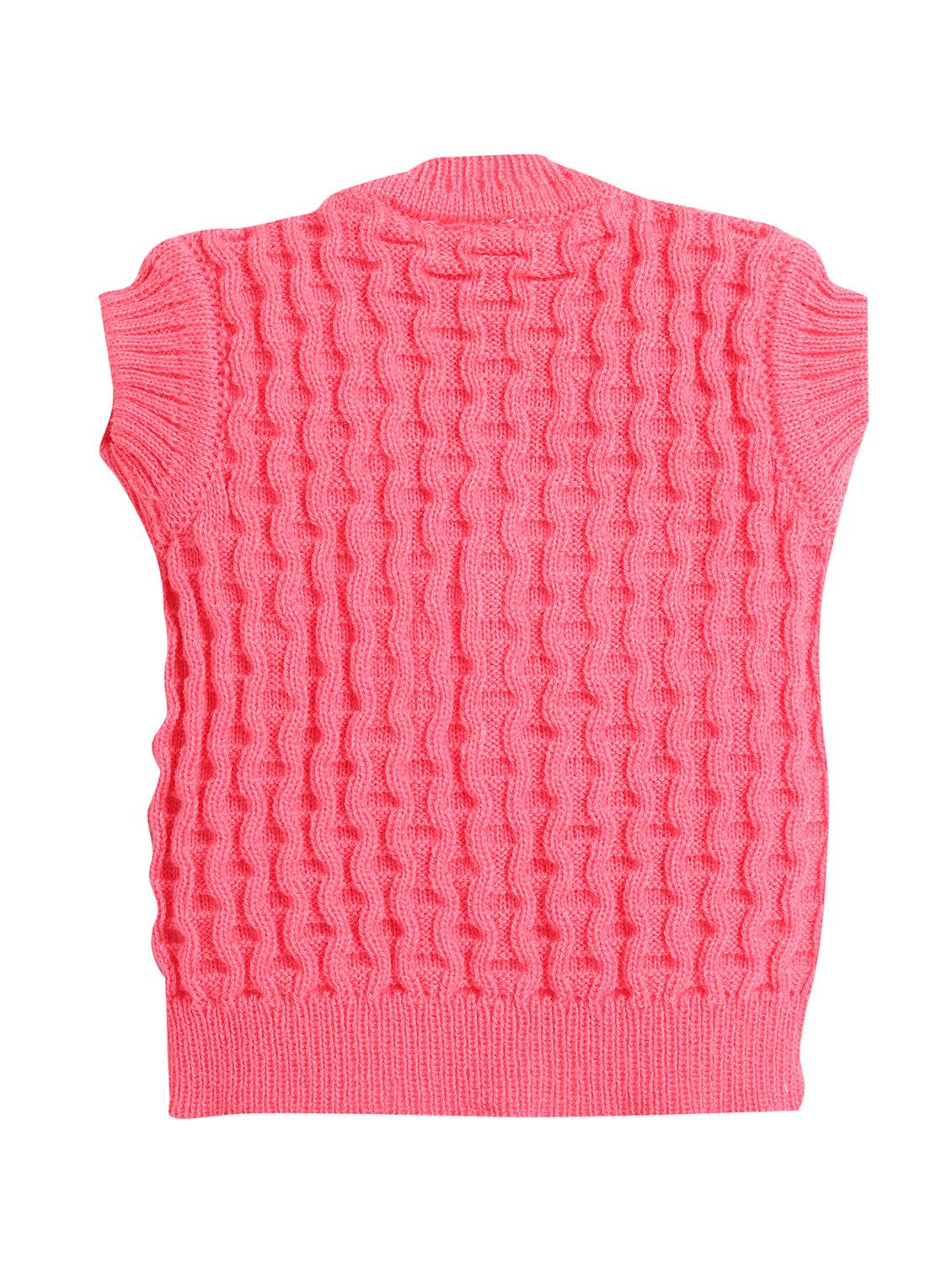 girls pink woven cardigan - 18460399 - Zoom Image - 0