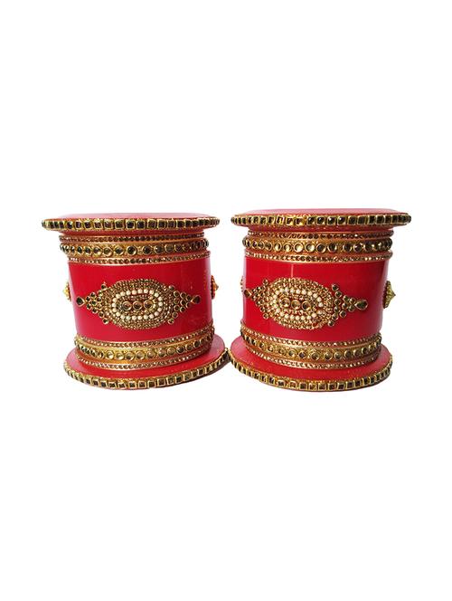 multi colored designer chuda set for women - 18460523 -  Standard Image - 0