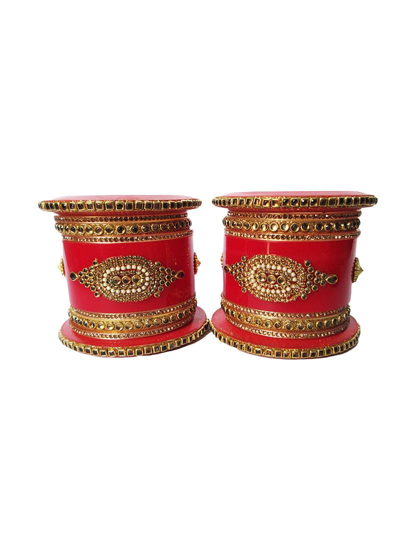 multi colored designer chuda set for women - 18460523 -  Zoom Image - 0