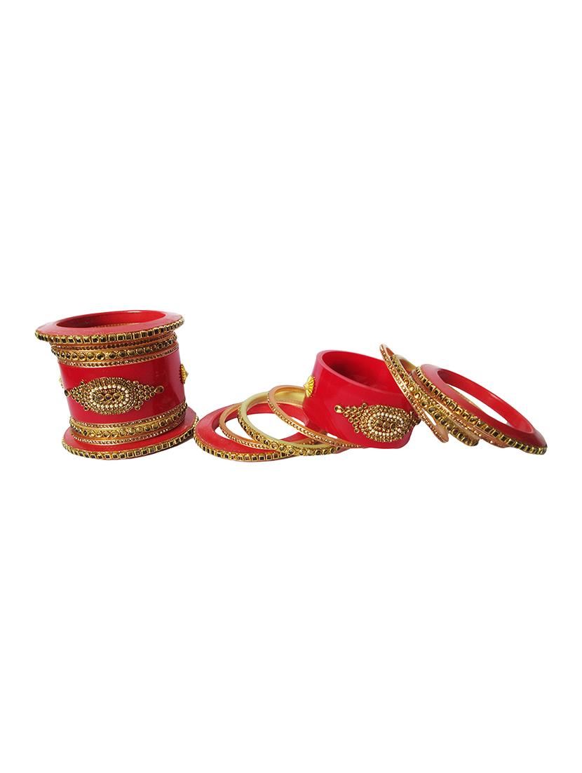multi colored designer chuda set for women - 18460523 - Standard Image - 3