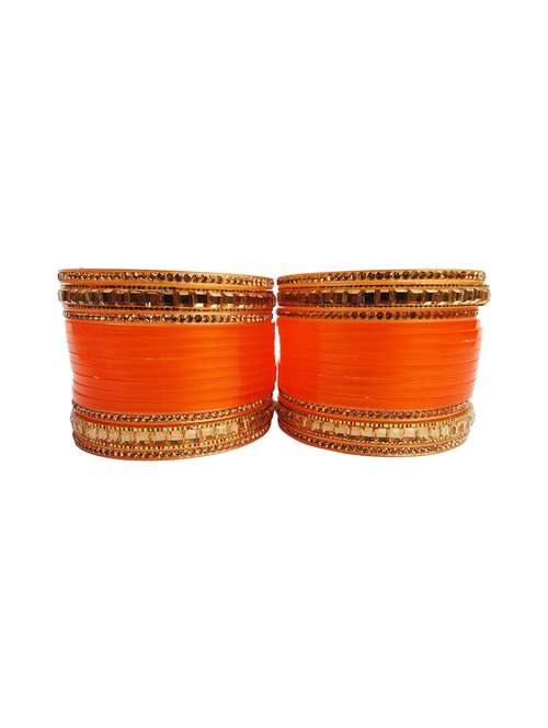 orange plastic bangle - 18460561 -  Standard Image - 0