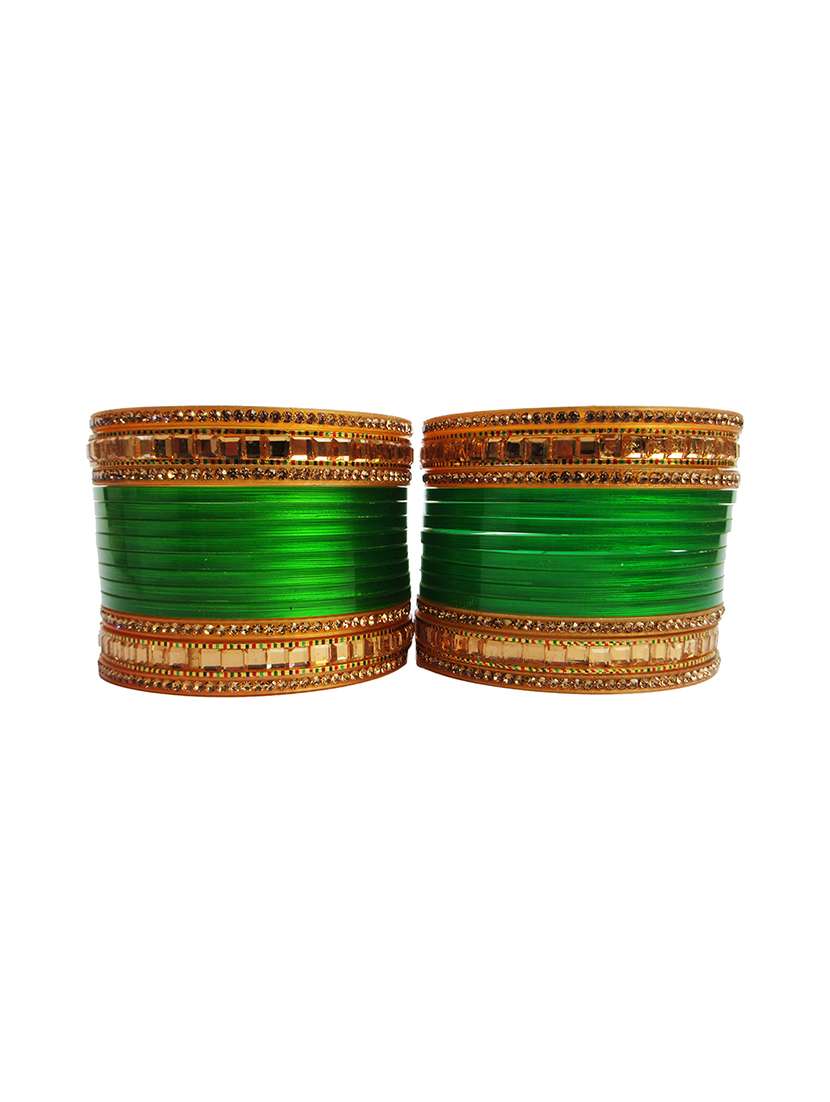 green plastic bangle