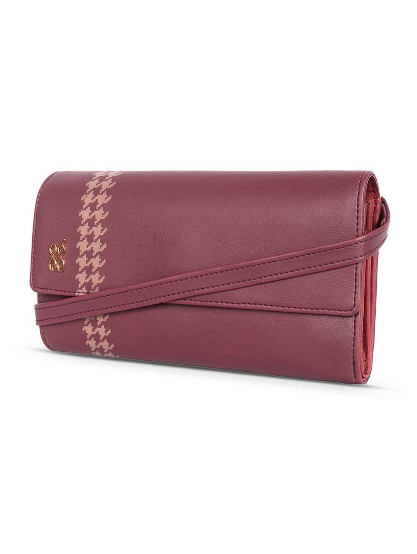 purple solid wallet - 18460670 - Standard Image - 3