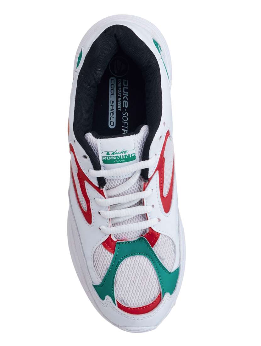 women white lace-up sports shoe - 18460858 -  Standard Image - 3