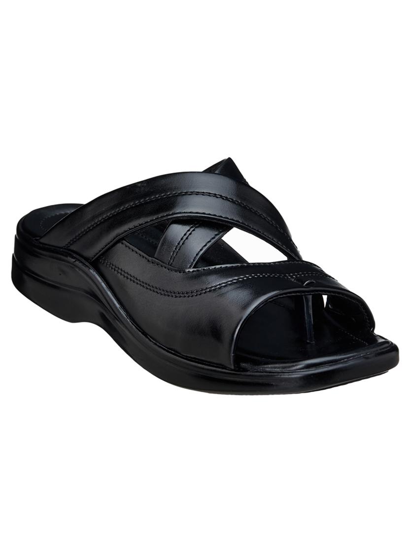 men black slip on sandal - 18461655 - Zoom Image - 0