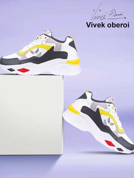 multi colored color block sports shoe - 18461664 - Standard Image - 3