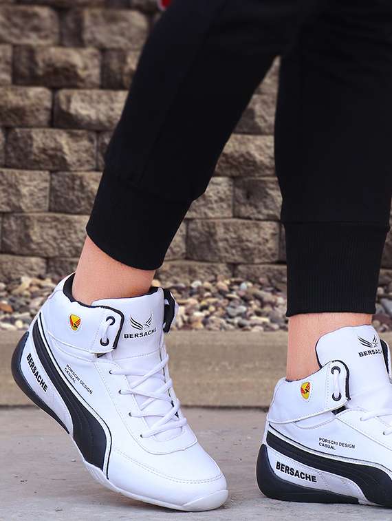 white lace up sport shoes - 18461666 -  Standard Image - 5