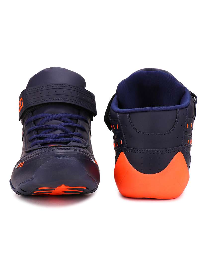 men blue lace up sport shoe - 18461669 - Standard Image - 3