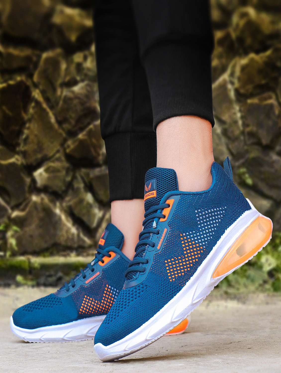 men blue lace up sport shoe - 18461673 -  Standard Image - 3