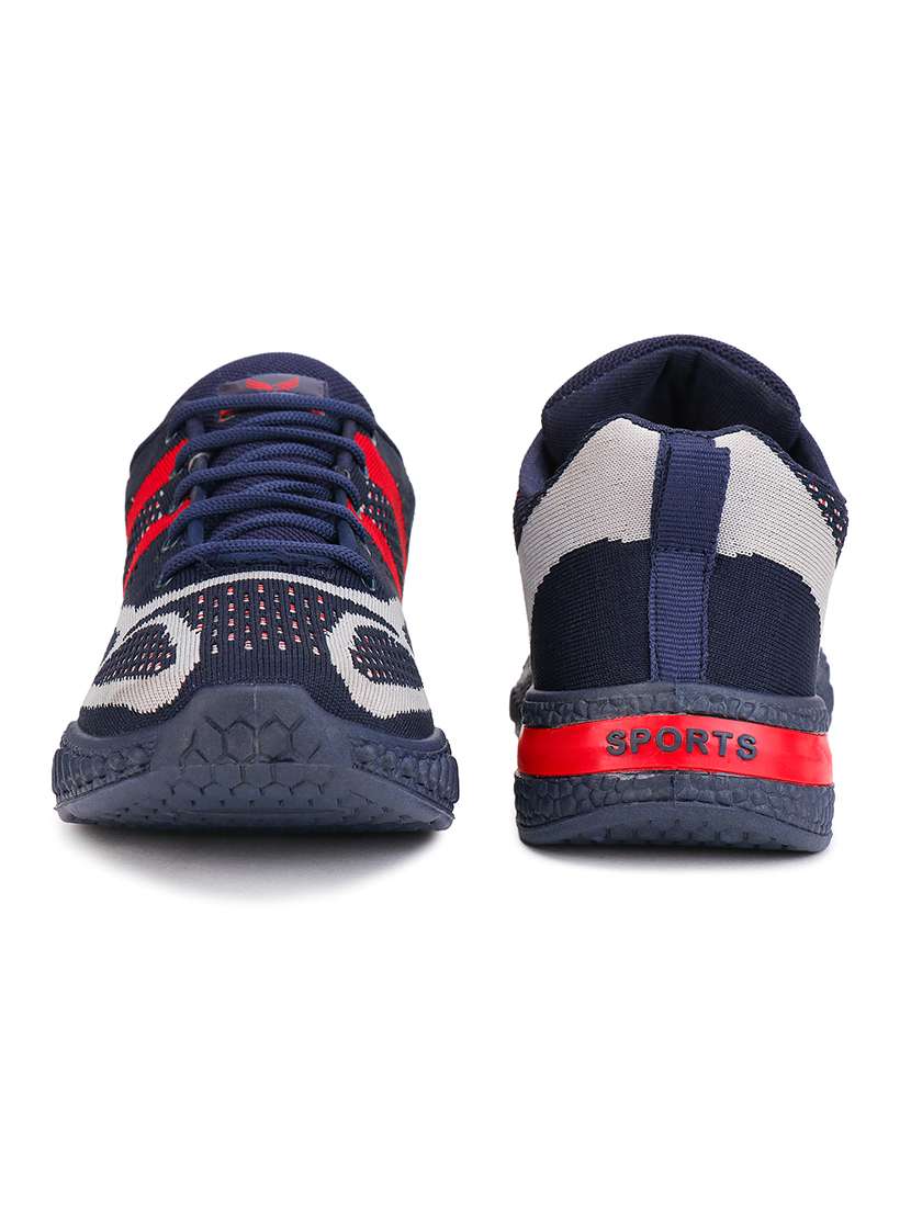 men navy blue lace up sport shoe - 18461677 -  Standard Image - 3