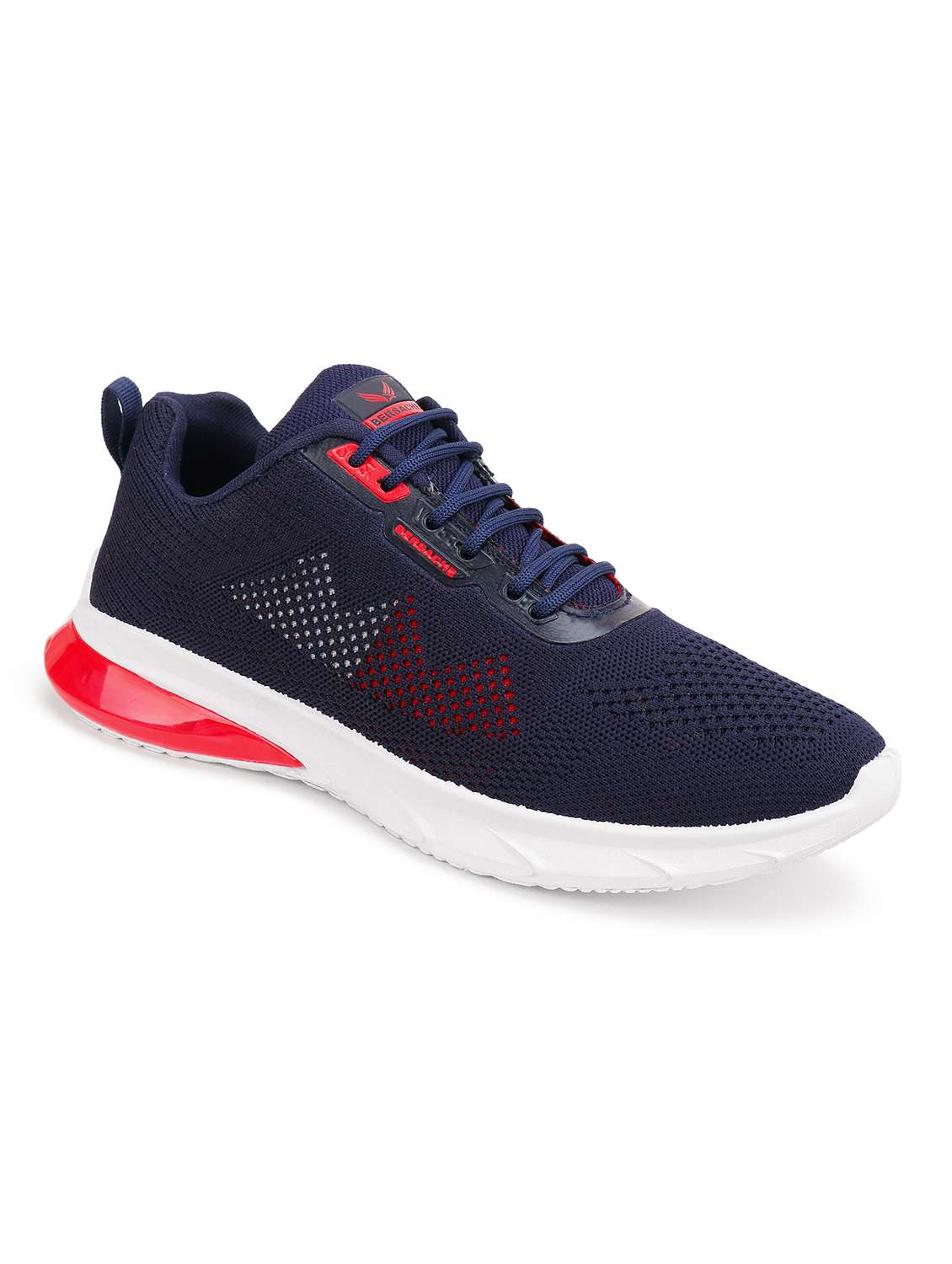 navy blue lace up sports shoes 