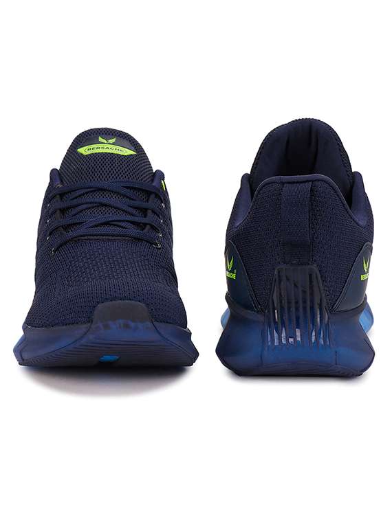 men navy blue lace up sport shoe - 18461685 -  Standard Image - 3