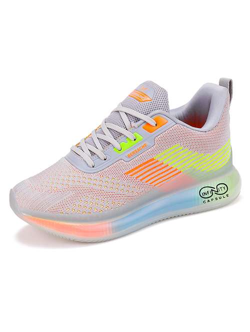 men grey lace up sport shoe - 18461688 -  Standard Image - 0