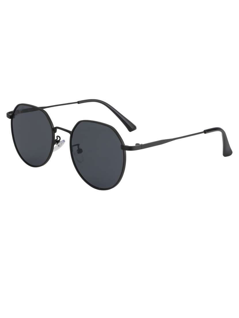 grey twoway round sunglasses  - 18462312 -  Standard Image - 3