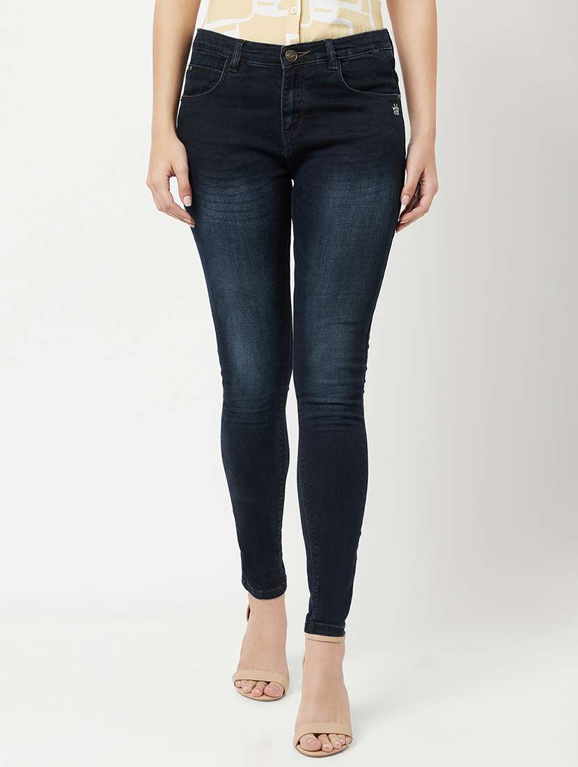 women's plain skinny fit jeans