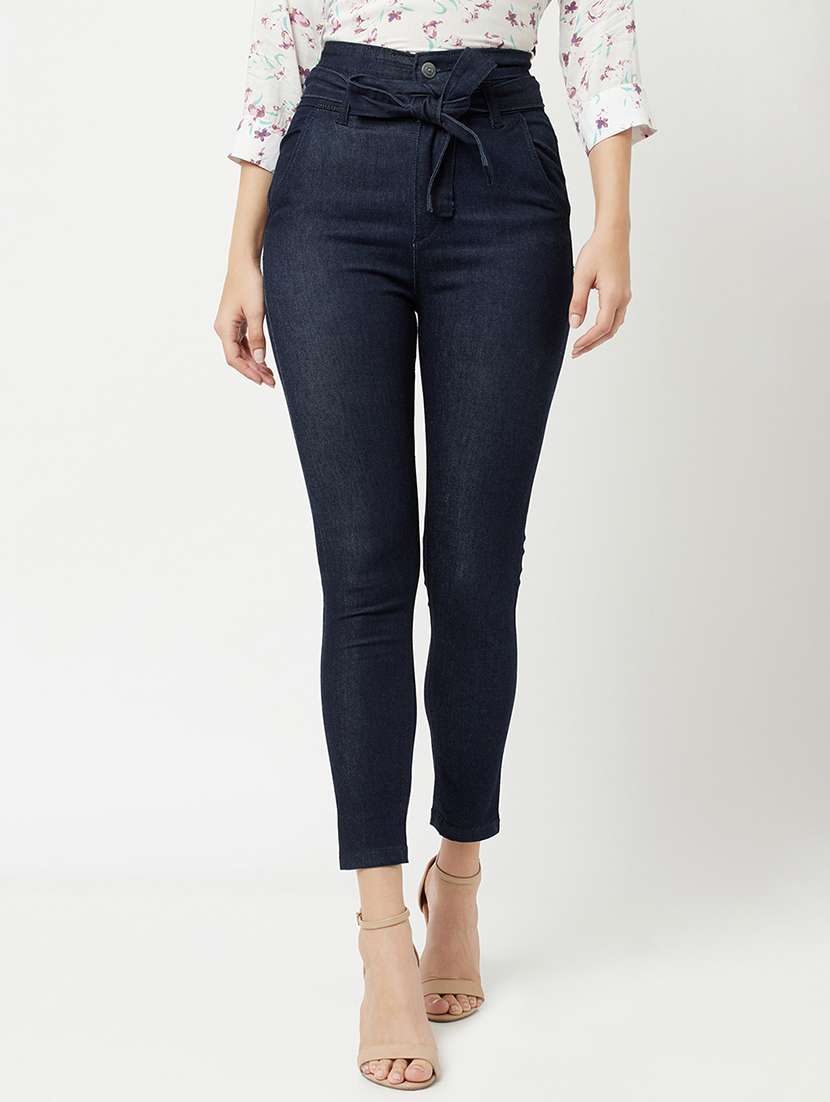 women's plain skinny fit jeans
