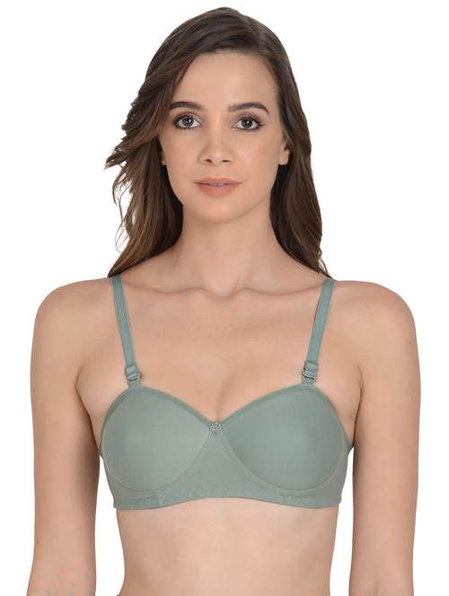 green lightly padded regular bra - 18462596 -  Standard Image - 0