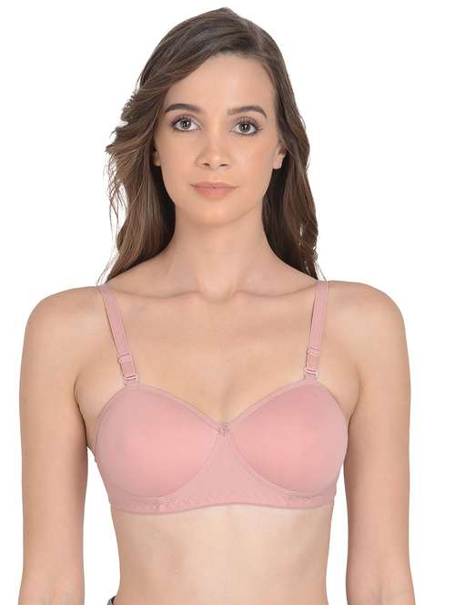 pink lightly padded regular bra - 18462598 -  Standard Image - 0