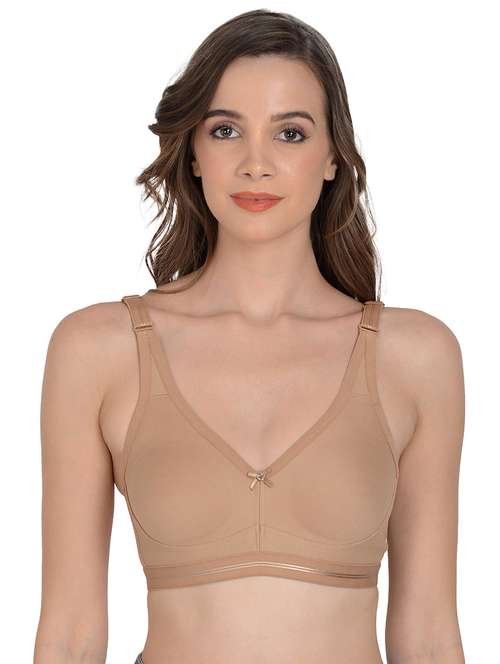 beige non padded regular bra - 18462609 - Standard Image - 0