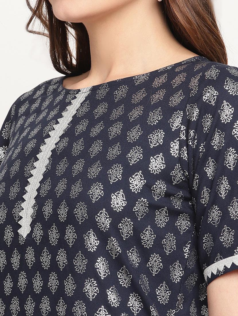 floral printed kurta palazzo set - 18462931 - Standard Image - 3