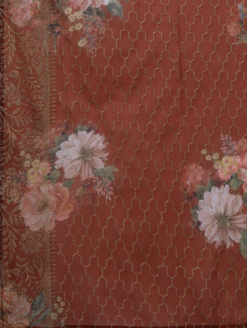 floral kurta dupatta set - 18463038 - Standard Image - 5