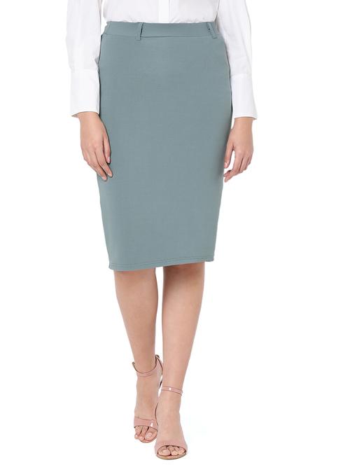 high rise solid pencil skirt - 18463154 -  Standard Image - 0