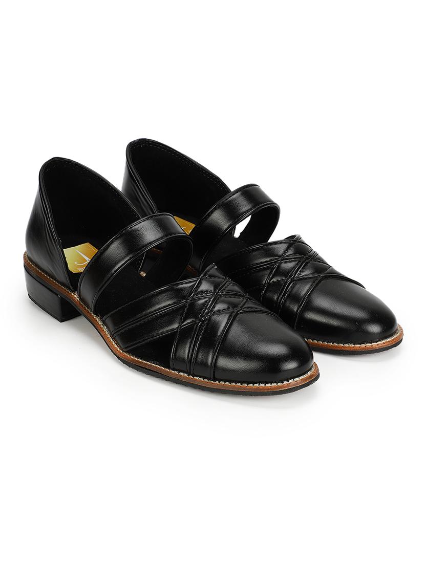 men black slip on sandal - 18463165 - Zoom Image - 0