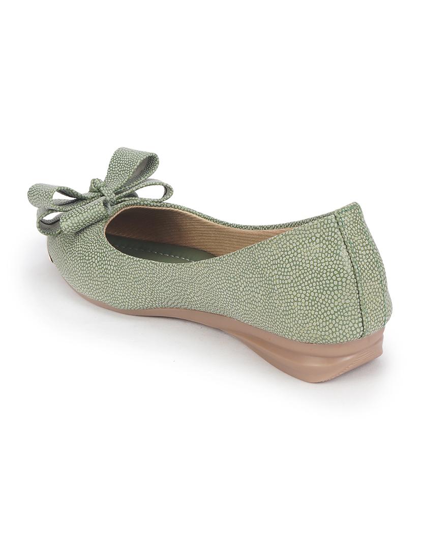 green slip on ballerina - 18463305 - Standard Image - 3