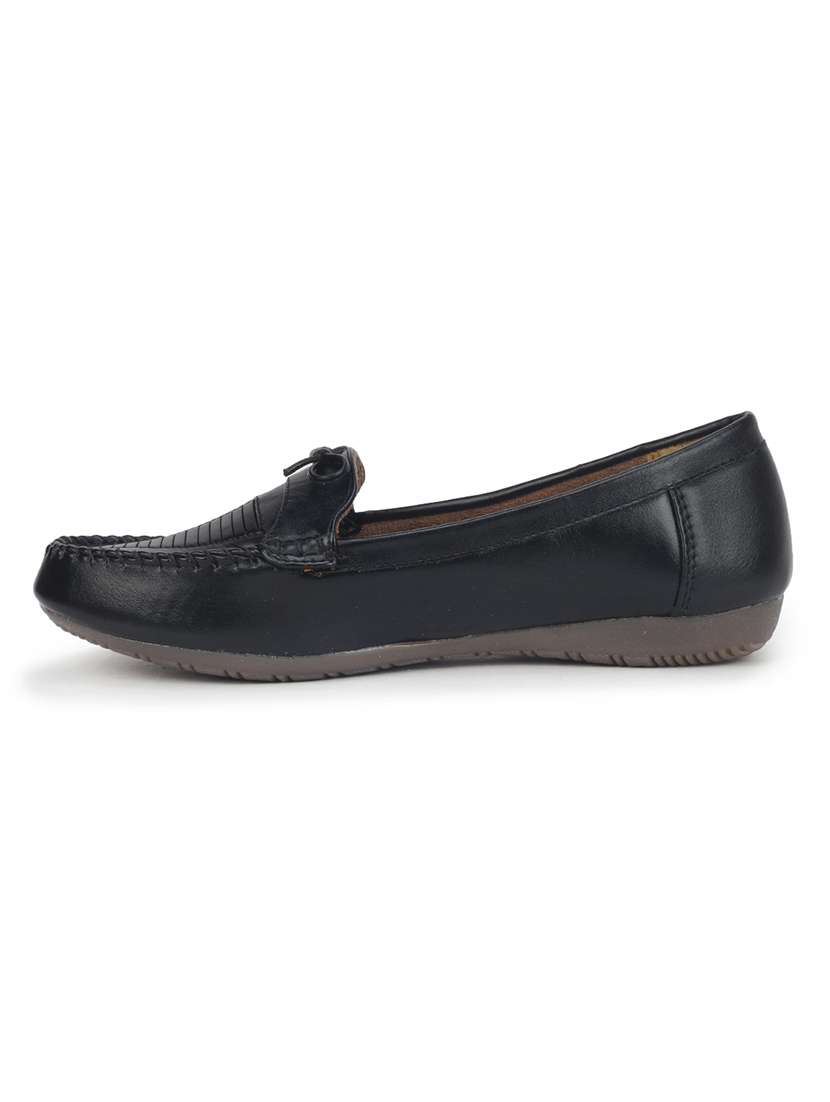 black slip on ballerina - 18463320 - Standard Image - 3