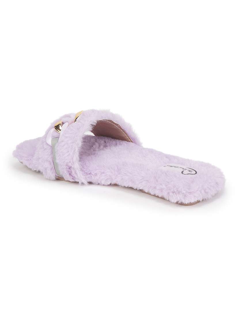 purple slip on sandal - 18463335 -  Standard Image - 3
