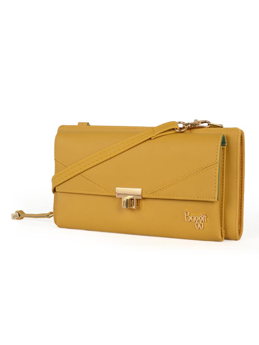 yellow solid wallet - 18463499 - Standard Image - 3